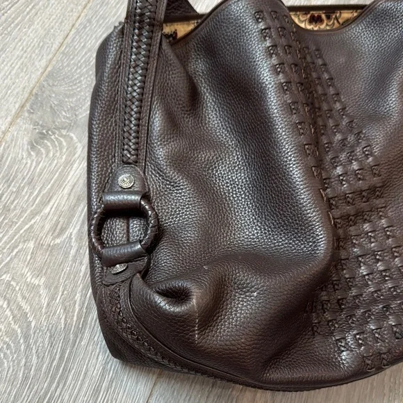 Brighton Dark Brown Leather Shoulder Bag - Picture 5 of 9